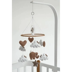 Мобіле Ingvart Слоненятко з хмаринками коричневе (691320330) зображення 1
