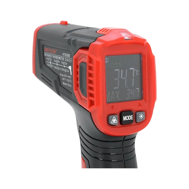 Пірометр Mayilon інфрачервоний HT-650B, Black (HT-650B) - picture 3