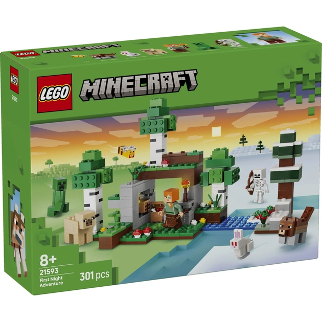 Конструктор LEGO Minecraft Приключение в первую ночь (21593) - изображение 1