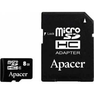 Карта пам'яті Apacer 8GB microSDHC Class4 w/ 1 Adapter RP (AP8GMCSH4-R) зображення 1