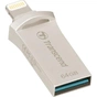 USB флеш накопичувач Transcend 64GB JetDrive Go 500 Silver USB 3.1/Lightning (TS64GJDG500S) - зменшене зображення 3