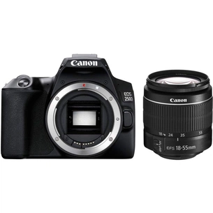 Цифровий фотоапарат Canon EOS 250D 18-55 DC III Black kit (3454C009) зображення 1