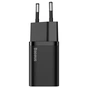 Зарядний пристрій Baseus 1xUSB 25W (USB-C) + Cable Type-C black (TZCCSUP-L01) - уменьшенное изображение 2