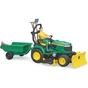 Спецтехніка Bruder садовий трактор John Deere з причіпом та фігуркою садівника (62104) - зменшене зображення 4