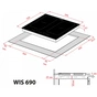 Варочна поверхня Weilor WIS 690 BLACK - зменшене зображення 6