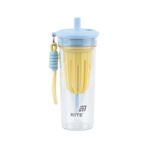 Пляшка для води Kite 650 мл, жовто-блакитний (K25-1219-3) зображення 1