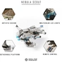 Конструктор Metal Time Колекцiйна модель Nebula Scout Spaceship Зореліт (MT098) - зменшене зображення 4