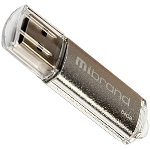 USB флеш накопичувач Mibrand 64GB Cougar Silver USB 2.0 (MI2.0/CU64P1S) зображення 1