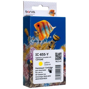 Картридж Barva HP 655 (CZ112AE) 770 c, Yellow (IC-655-Y) зображення 1