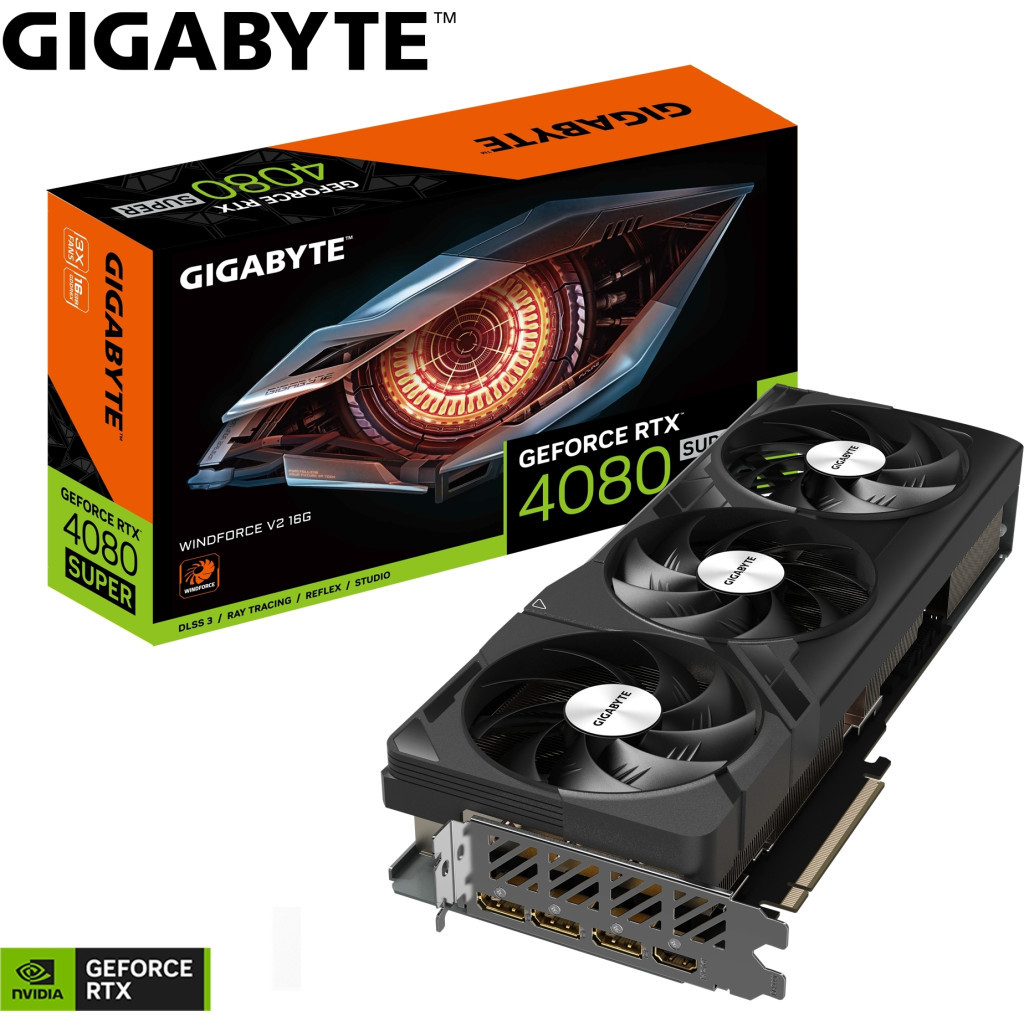 Відеокарта GIGABYTE GeForce RTX4080 SUPER 16Gb WINDFORCE V2 (GV-N408SWF3V2-16GD) - зображення 9