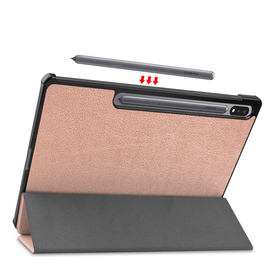 Чохол до планшета BeCover Smart Case Samsung Tab S9 Plus (SM-X810/SM-X816)/S9 FE Plus (SM-X610/SM-X616) 12.4" Rose Gold (710326) - зображення 5