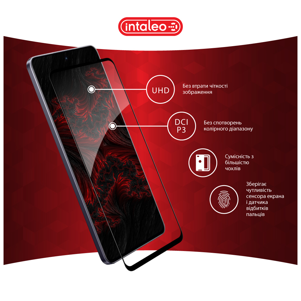 Скло захисне Intaleo Full Glue Realme 13 5G Black (1283126607585) - зображення 4