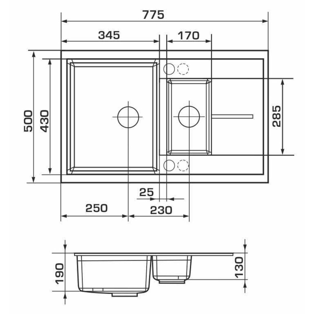 Мийка кухонна GRANADO LEON white (gr1005) - зображення 6
