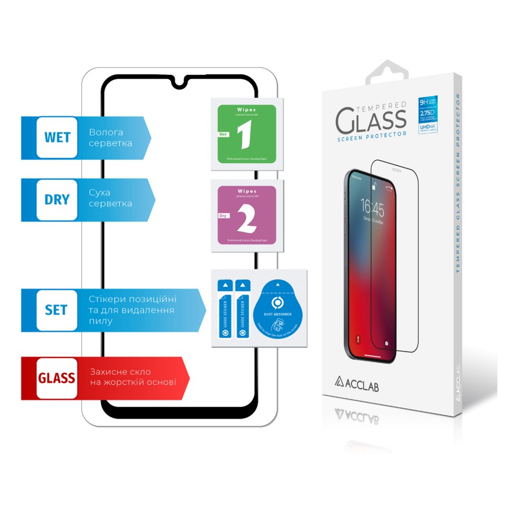 Скло захисне ACCLAB Full Glue Samsung A24 5G (1283126573682) - зображення 6