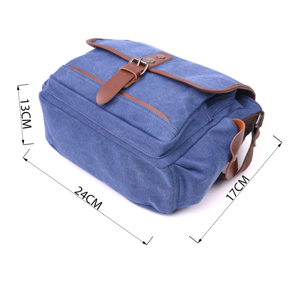 Сумка Vintage З текстилю Синя (21250) - зображення 3