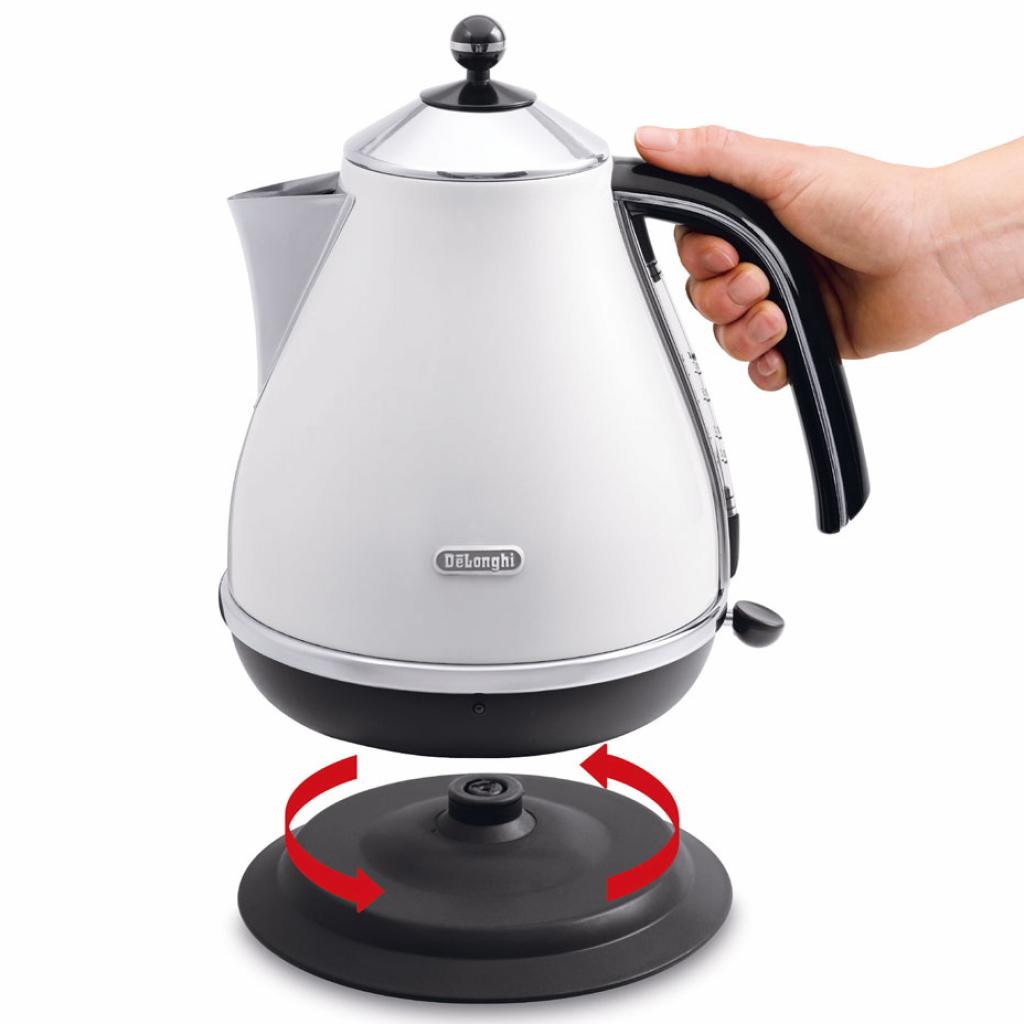 Електрочайник DeLonghi KBO 2001 White (KBO2001.W) - зображення 2