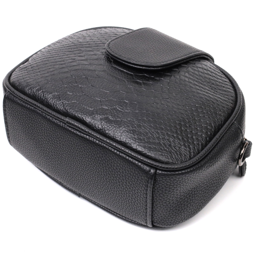 Сумка Vintage З натуральної шкіри Чорна (22354) - зображення 5