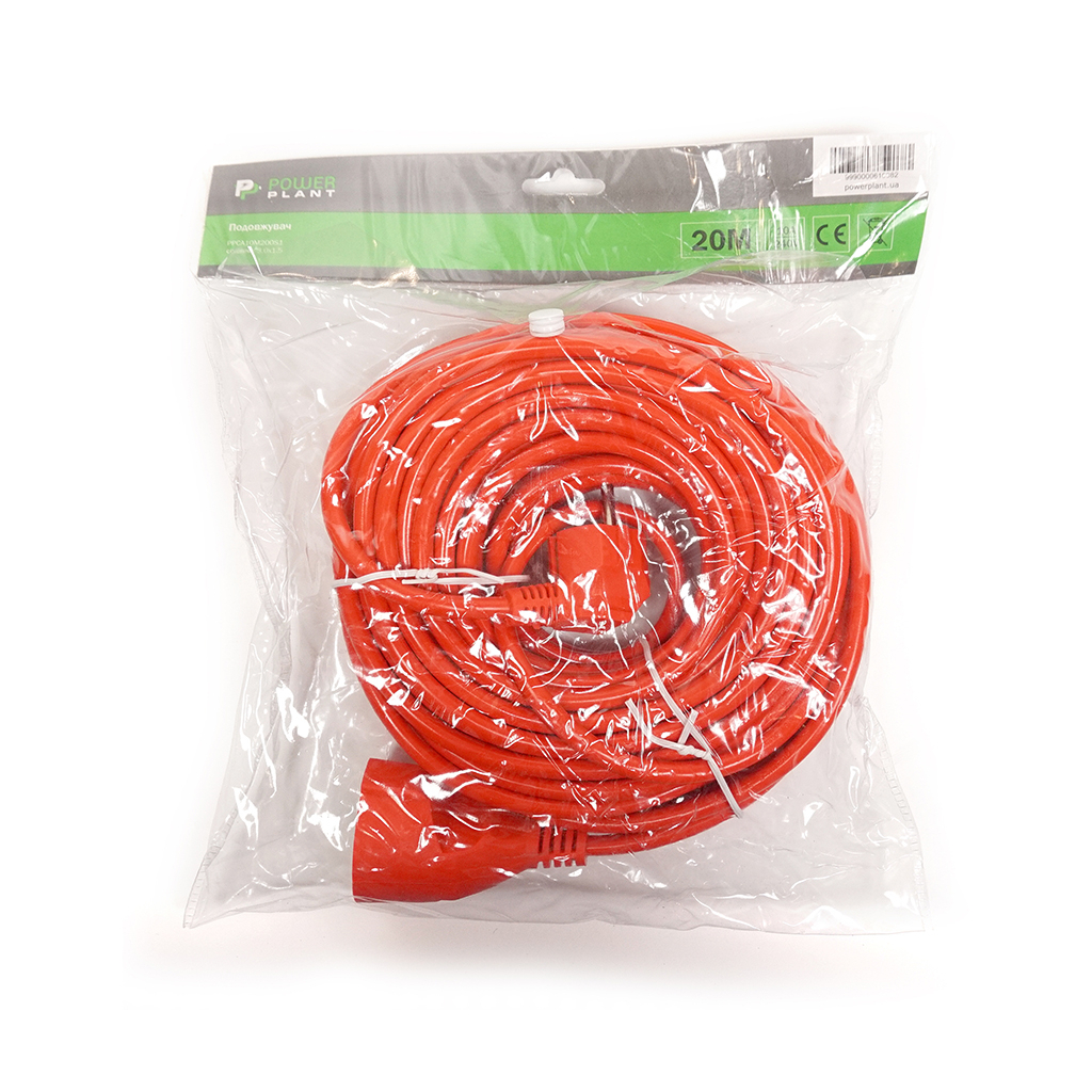 Мережевий подовжувач PowerPlant JY-3024/20 20м (PPCA10M200S1) - зображення 4