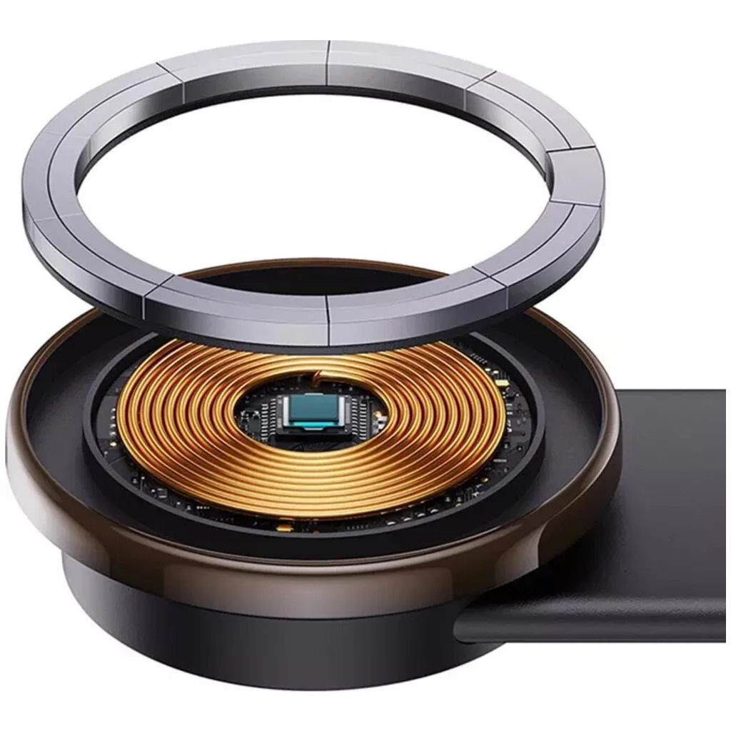 Універсальний автотримач Baseus C02 Pro Series Magnetic Wireless Charging Car Mount Cluster Black (C40156000111-00) - изображение 5