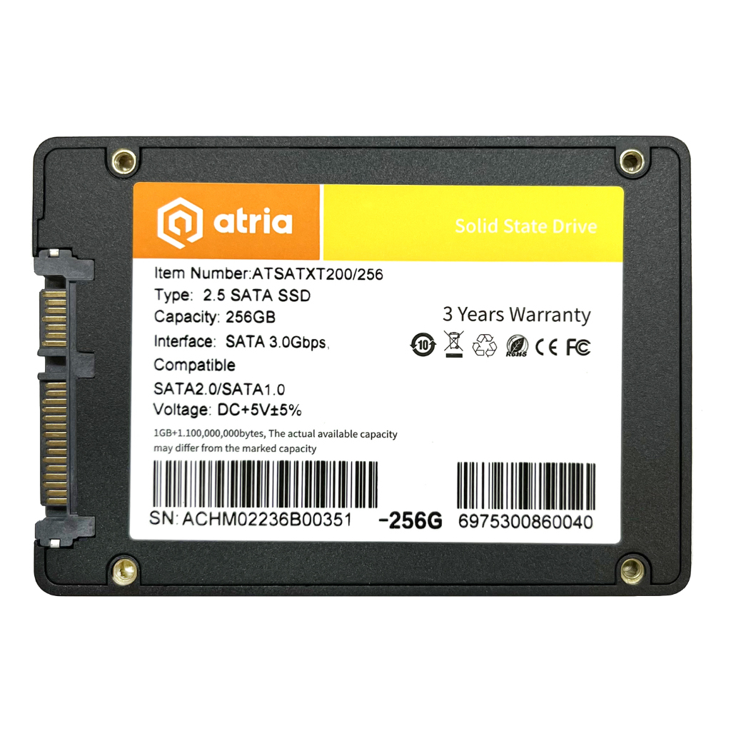 Накопичувач SSD 2.5" 256GB XT200 ATRIA (ATSATXT200/256) - зображення 2