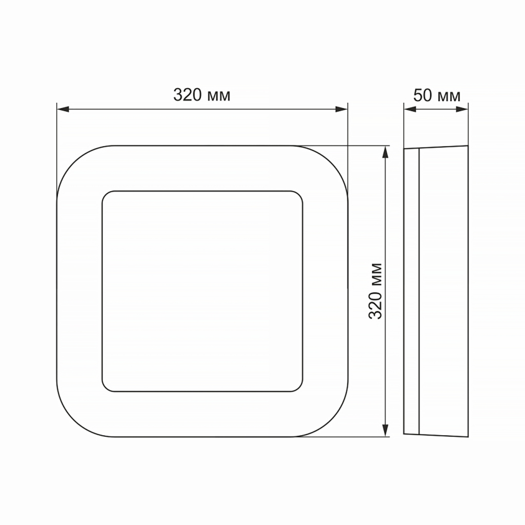 Світильник Videx LED ART IP65 квадратний 30W 5000K Black (VL-BHFS-305B) - зображення 2
