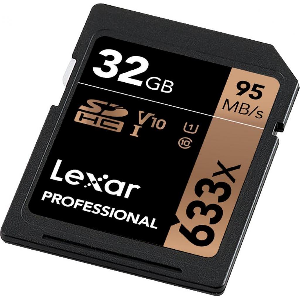 Карта пам'яті Lexar 32GB SDHC class 10 UHS-I U1 V10 633x Professional (LSD32GCB633) - зображення 4