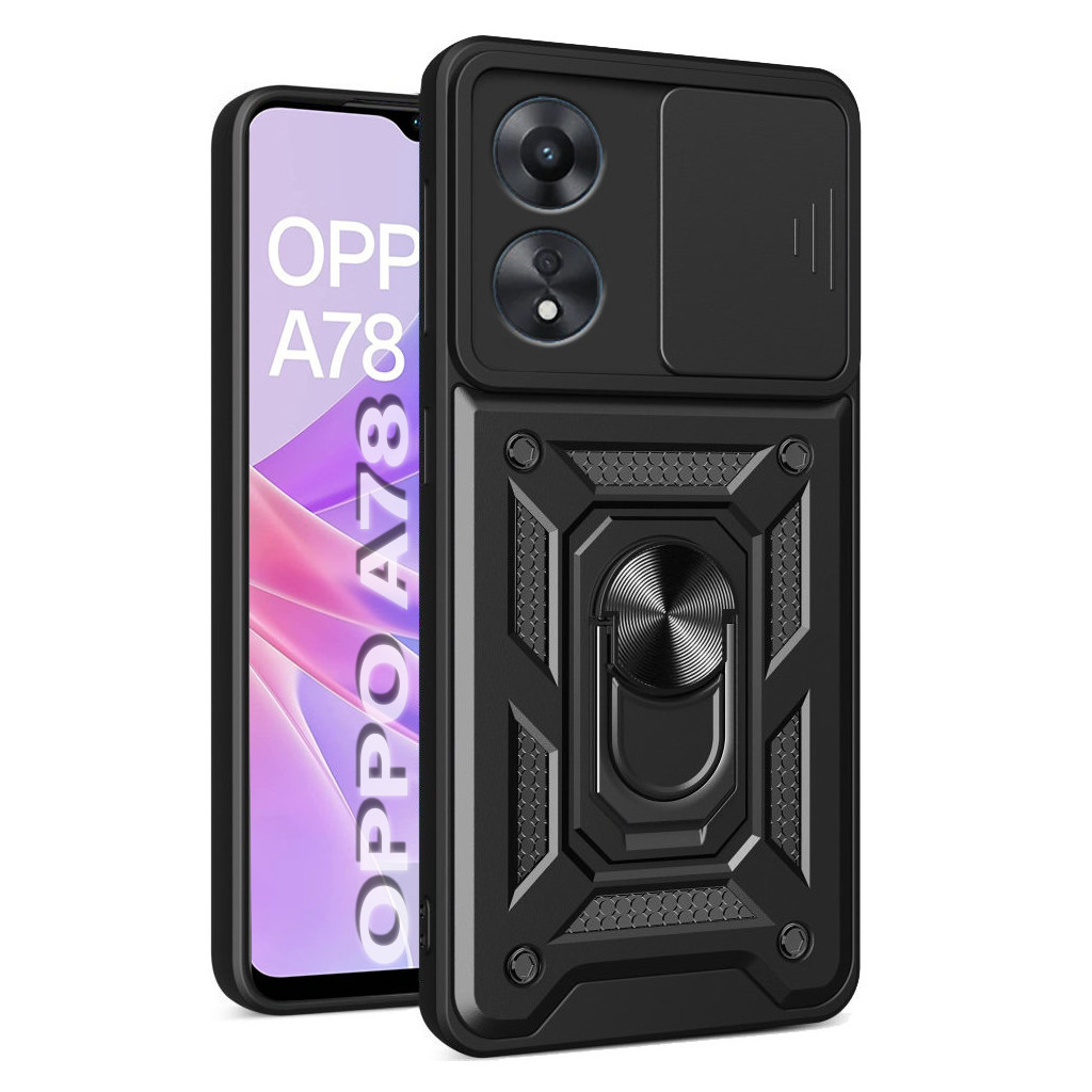 Чохол до мобільного телефона BeCover Military Oppo A78 4G Black (710711) - зображення 1