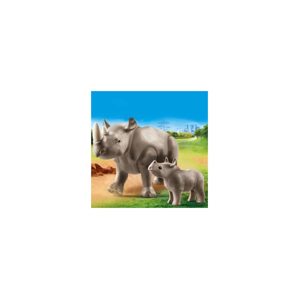 Конструктор Playmobil Family fun Носоріг з дитинчатком (70357) - зображення 2