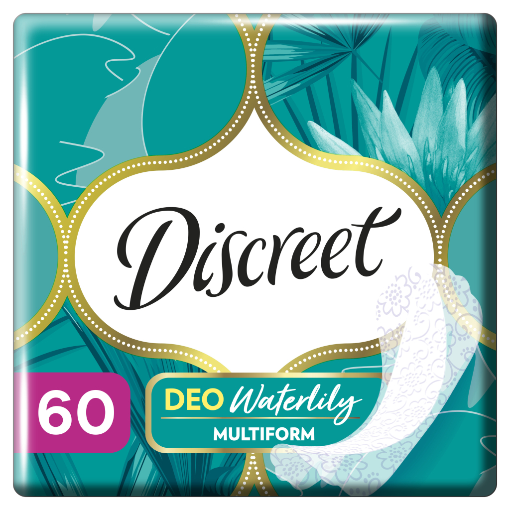 Щоденні прокладки Discreet Deo Water Lily 60 шт. (8001090170354/8700216152983) - зображення 1