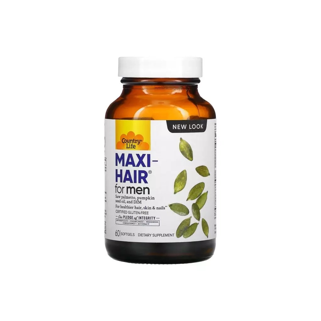Вітамінно-мінеральний комплекс Country Life Комплекс для Зростання та Зміцнення Волосся для чоловіків, Maxi-Hair (CLF-05047) - зображення 1