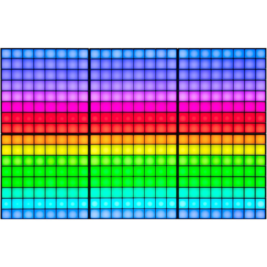 Гірлянда Twinkly Панель Smart LED Squares 1+5 RGB, Gen II, IP20, 16x16см, білий (TWQ064STW-07-BEU) - зображення 2