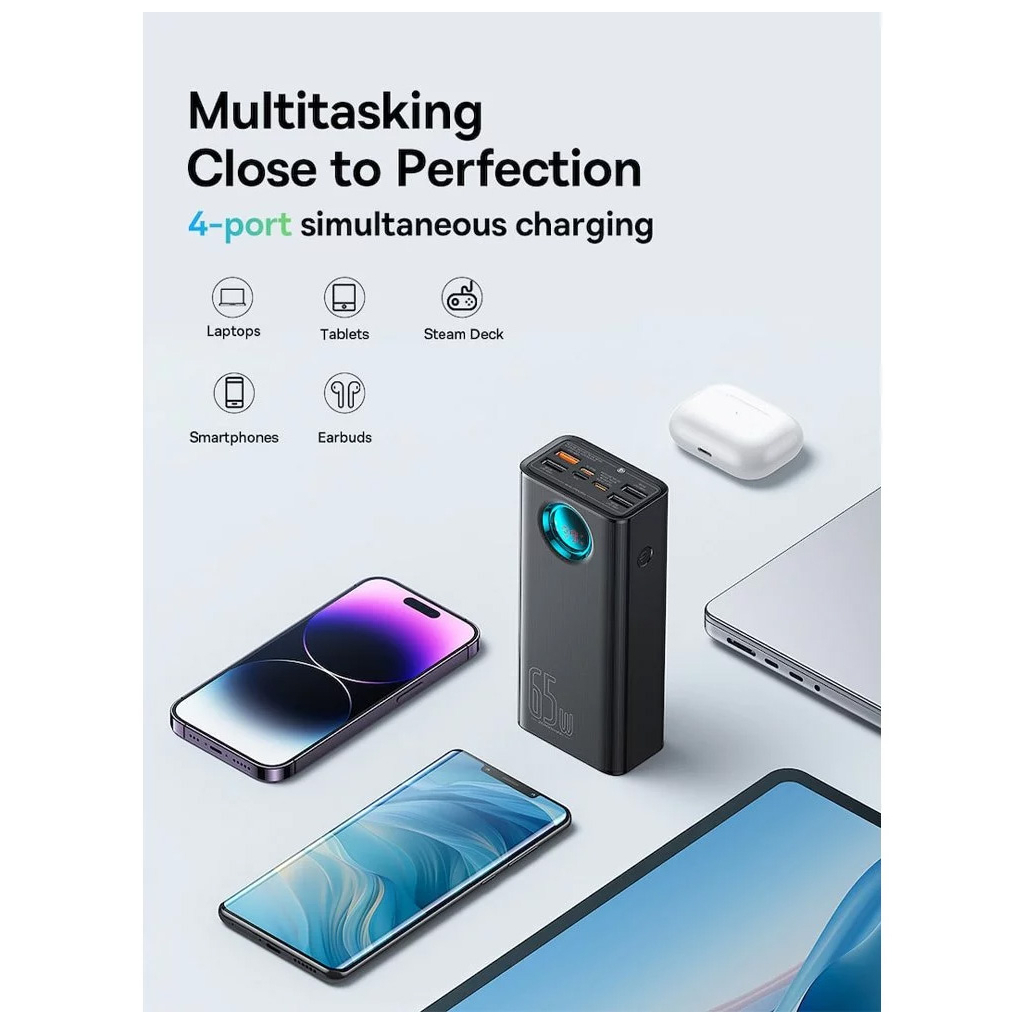 Батарея універсальна Baseus Amblight 26800mAh 65W OE, black (P10022402113-00) - зображення 12