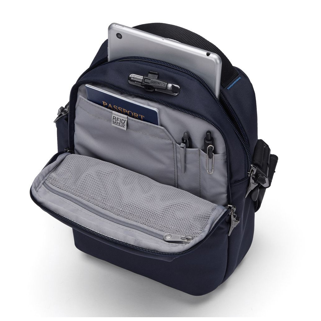 Сумка Pacsafe V Tour Crossbody Темно-синя (61110658) - зображення 8