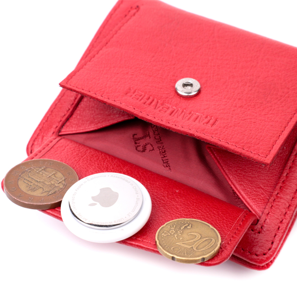 Гаманець ST Leather З натуральної шкіри Червоний (22453) - зображення 8