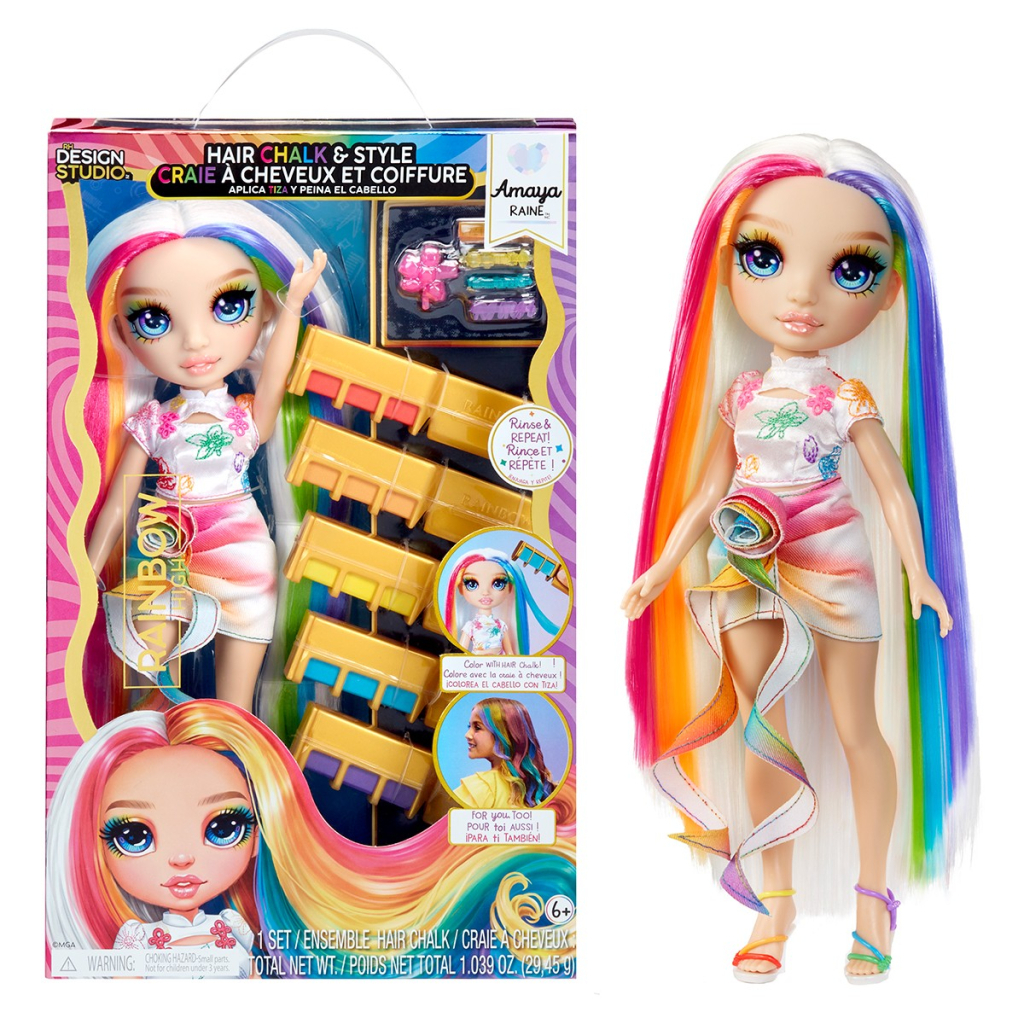 Лялька Rainbow High Крейда для волосся і стиль Амая (526780) - зображення 1