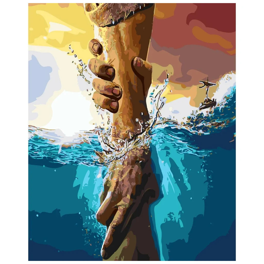 Картина по номерам Strateg Рука допомоги 40х50 см (SY6114) - зображення 1