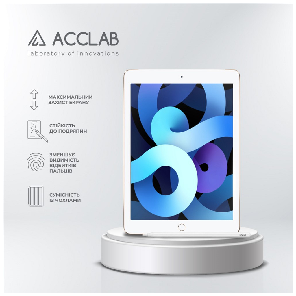 Скло захисне ACCLAB Full Glue Apple iPad Air 2/Pro 9.7 (1283126575075) - зображення 3
