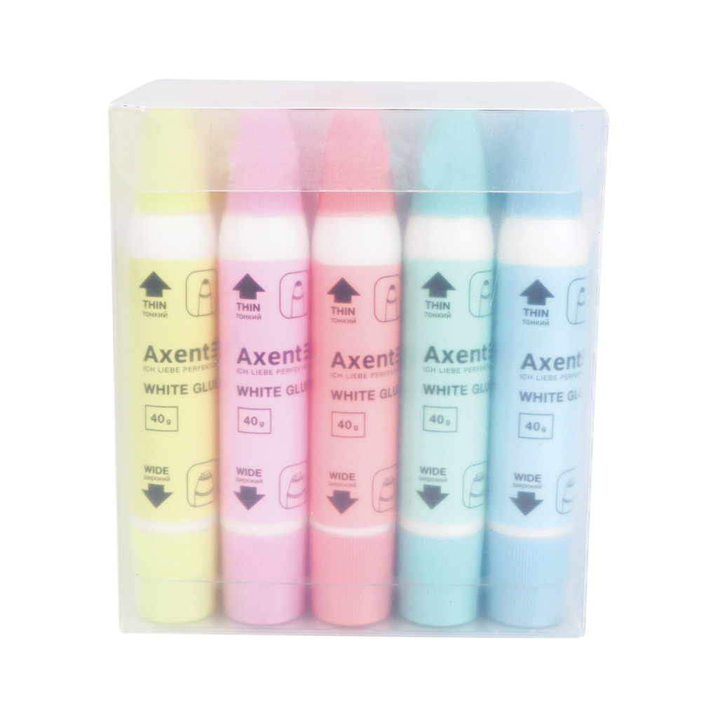 Клей Axent ПВА, 2 аплікатори: тонкий і широкий, 40 г (7202-A) - зображення 3