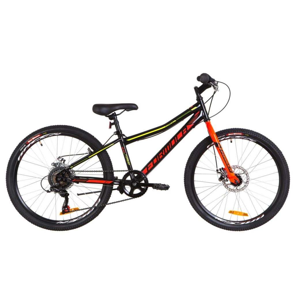 Велосипед Formula 24" FOREST DD рама-12,5" 2019 чорно-червоний з жовтим (OPS-FR-24-154) - изображение 1