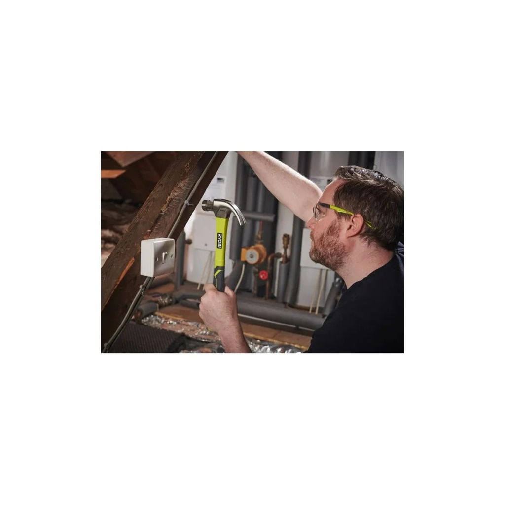 Молоток Ryobi столярний RHHCC560, 560г, магнітний утримувач, рукоятка скловолокно (5132006034) - зображення 6