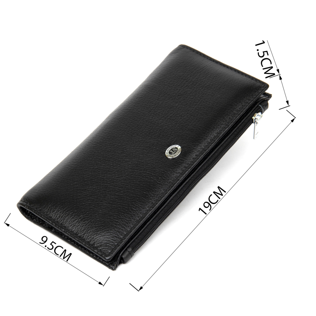 Гаманець ST Leather Шкіряний Чорний (19378) - зображення 3