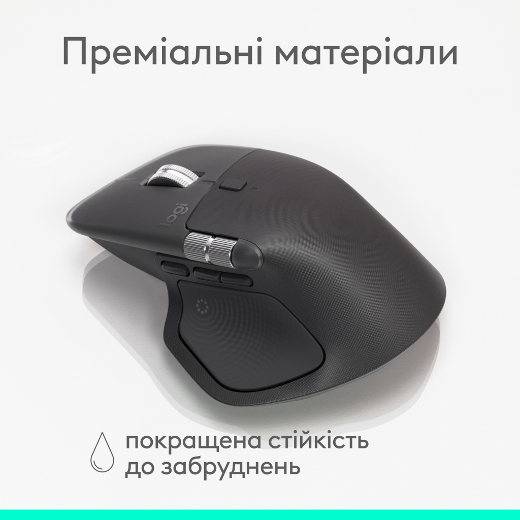 Мишка Logitech MX Master 4 for Business Wireless/Bluetooth Graphite (910-007617) - зображення 3