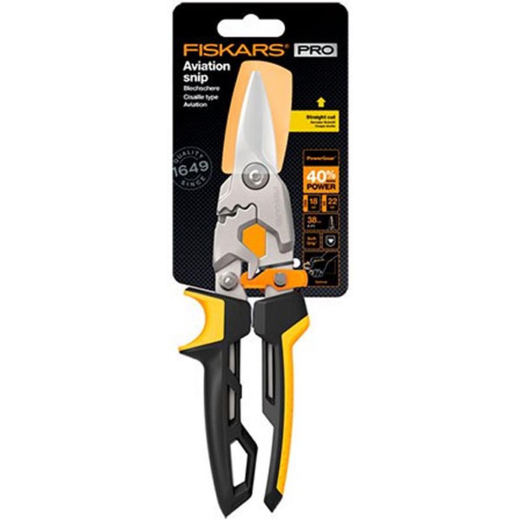 Ножиці по металу Fiskars PowerGear Aviation Snip (1027207) - зображення 3