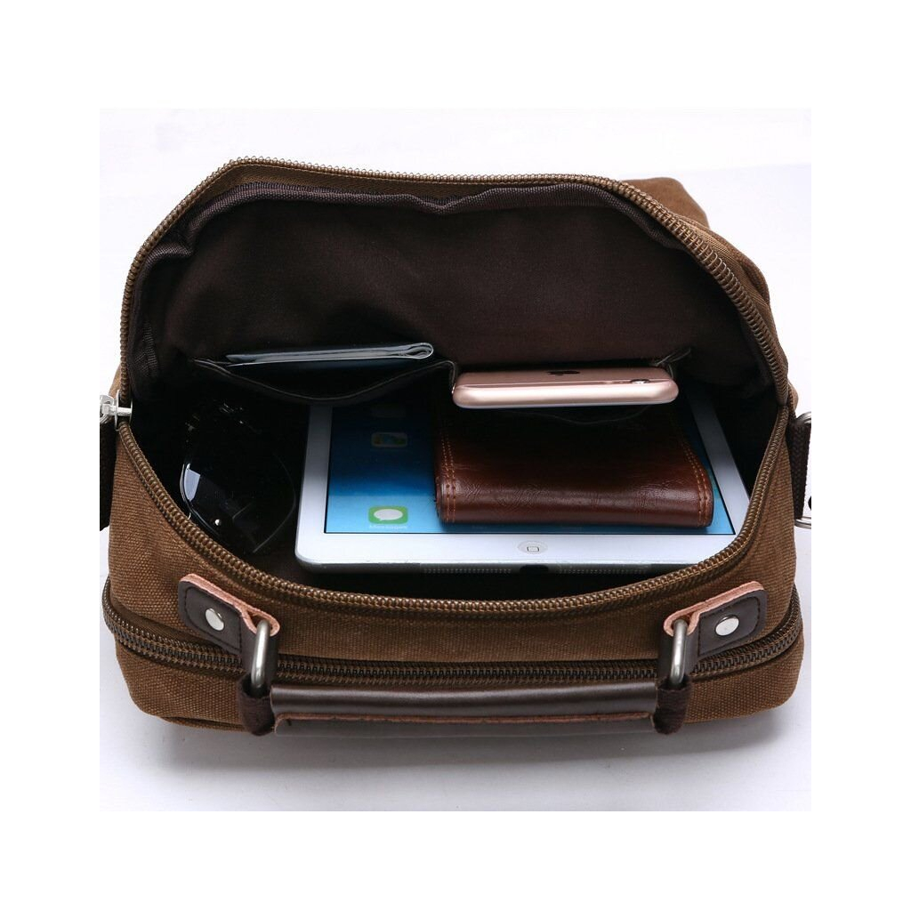 Сумка Vintage Текстильна Коричнева (20155) - зображення 8