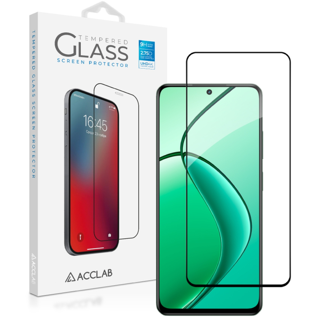 Скло захисне ACCLAB Full Glue Realme 12+ Black (1283126592454) - зображення 1