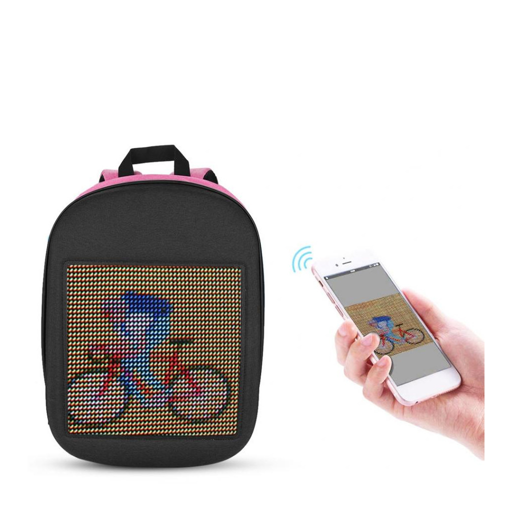 Рюкзак для ноутбука UFT 15.6" LED Bag Pink - зображення 3