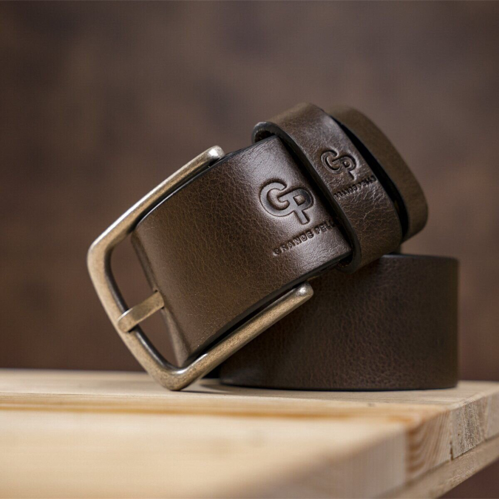 Ремінь Grande Pelle З круглою пряжкою Капучіно (11271) - изображение 5