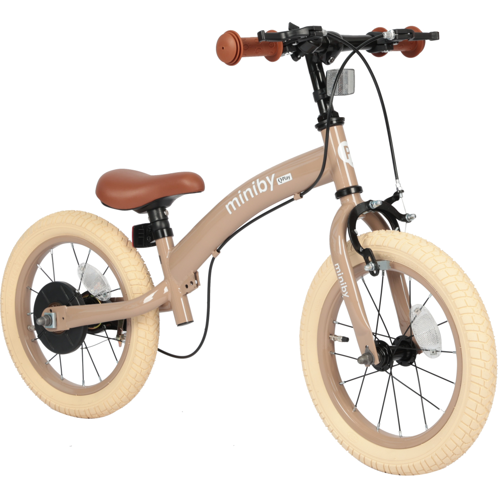 Дитячий велосипед QPlay Miniby 3 в 1 /14" Nude Pink Велосипед - біговел (CB01MiniByNewPink) - зображення 6