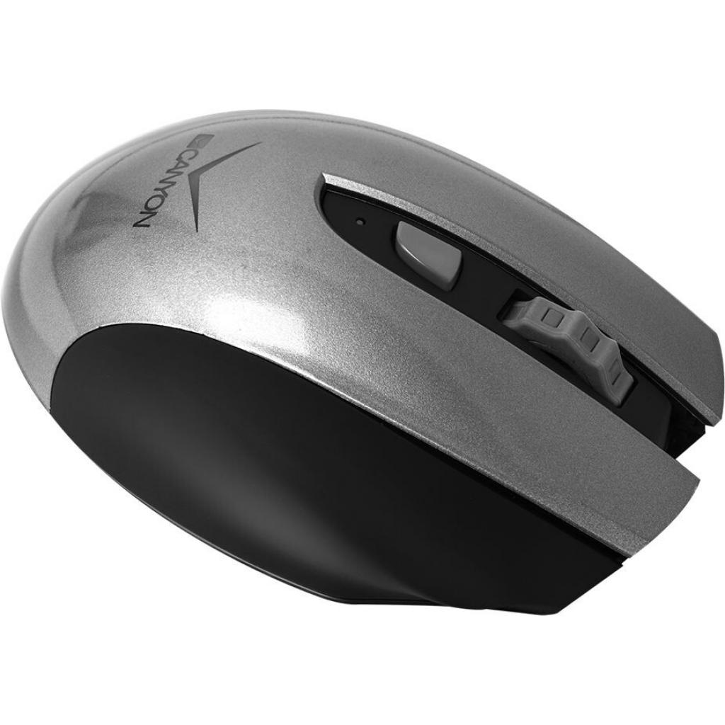 Мишка Canyon CNS-CMSW7G Wireless Black-Silver - зображення 3