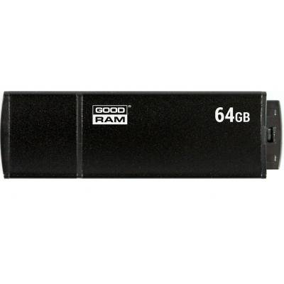 USB флеш накопичувач Goodram 64GB UEG3 Edge Black USB 3.0 (UEG3-0640K0R11) - зображення 1